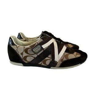 Coach JULI monogram strapped sneakers